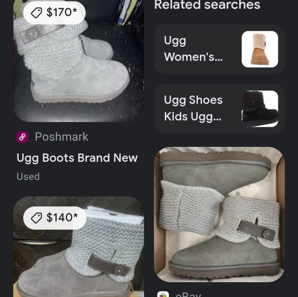 Woman's Knit Shiana Ugg Boots size 6 NWOT - Picture 9 of 10